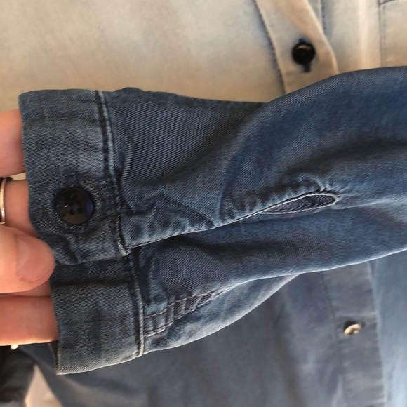 MANGO Chambray Ombré button up - Picture 5 of 7